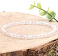 Bracelet boule 04mm Cristal de roche A