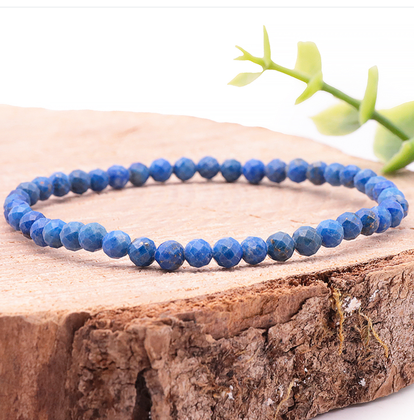 Bracelet facetté 04mm Lapis Lazuli d'Egypte AA