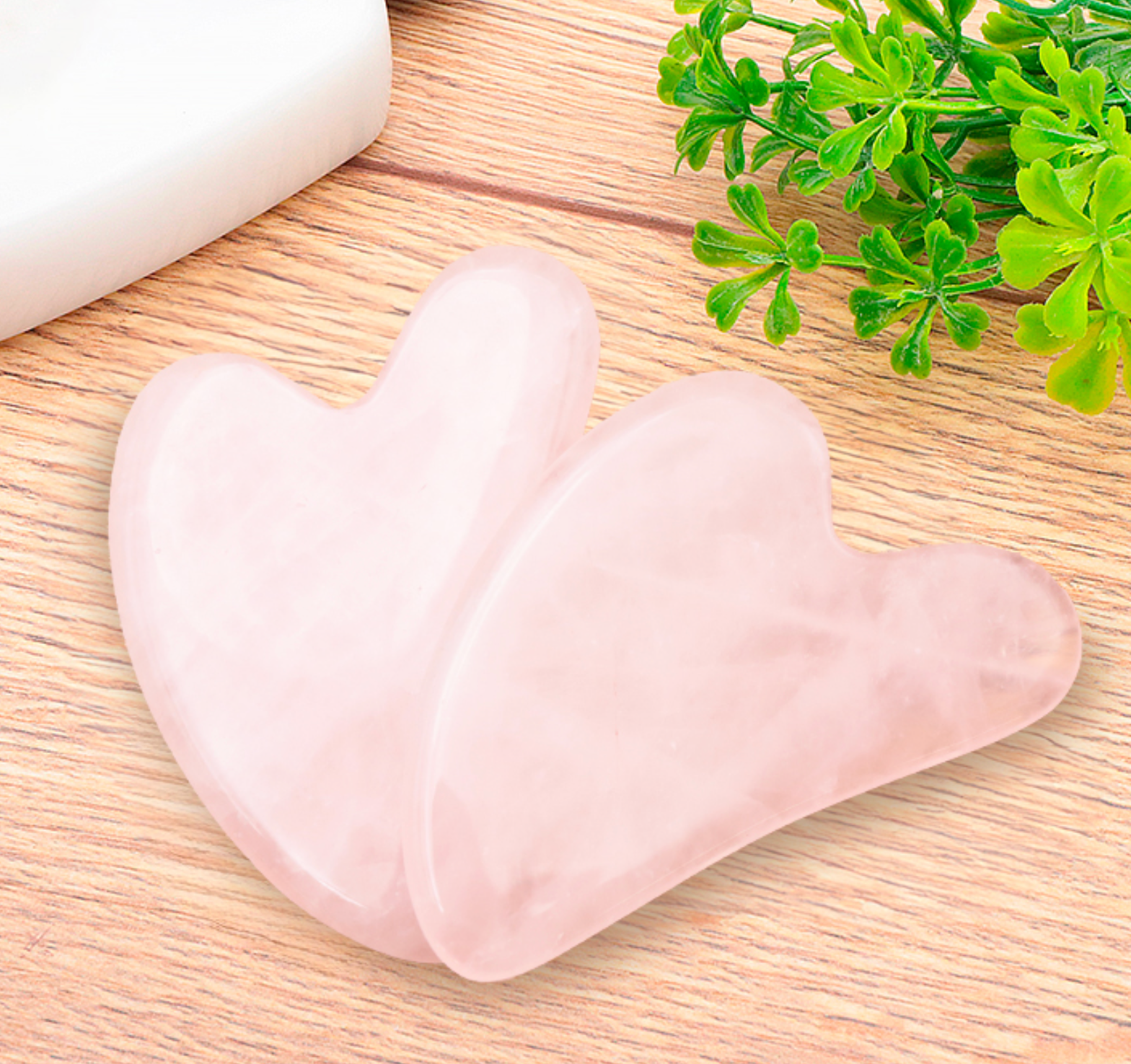 GUA SHA COEUR 80MM QUARTZ ROSE BRÉSIL A