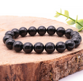 BRACELET BOULE 10MM TOURMALINE NOIRE A