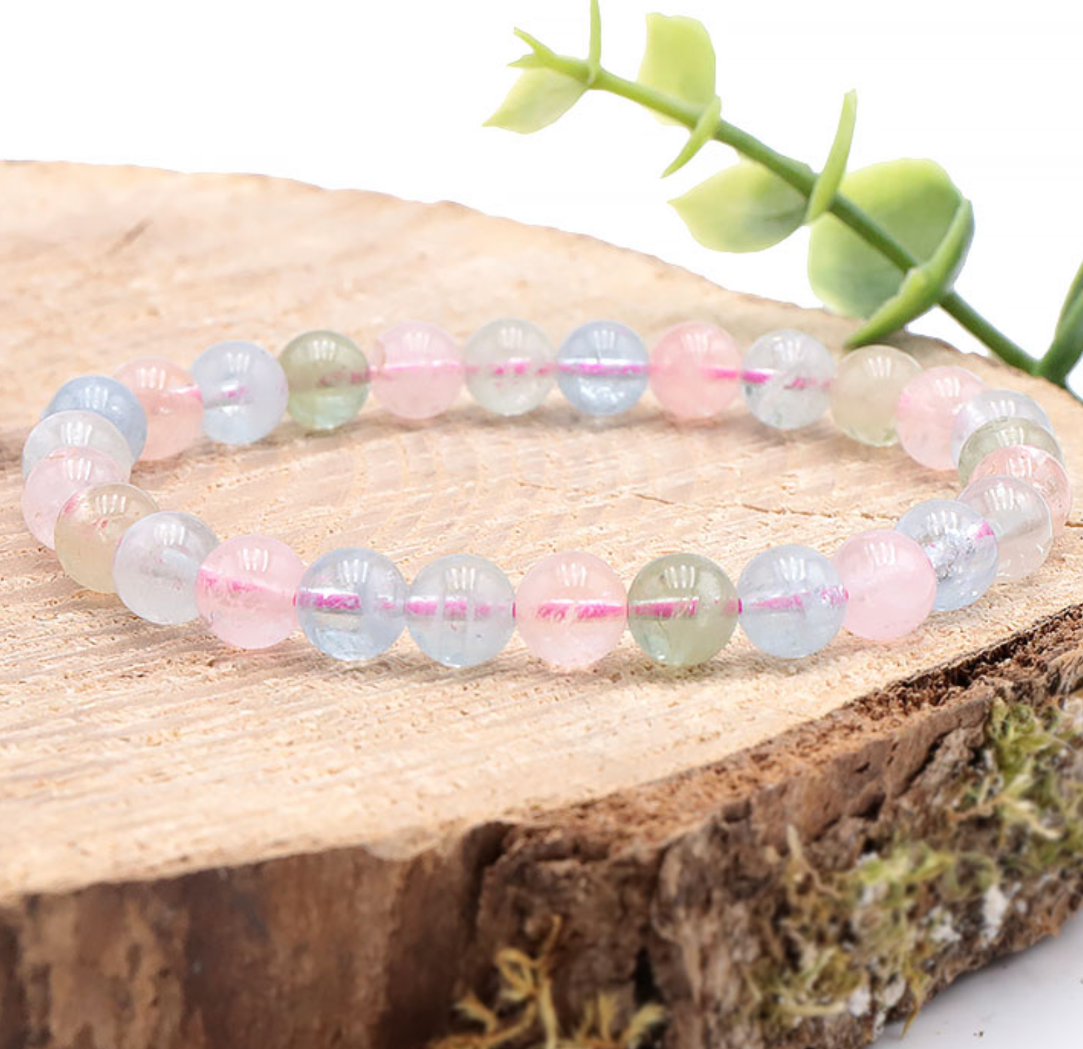 Bracelet boule 06mm béryls AA+
