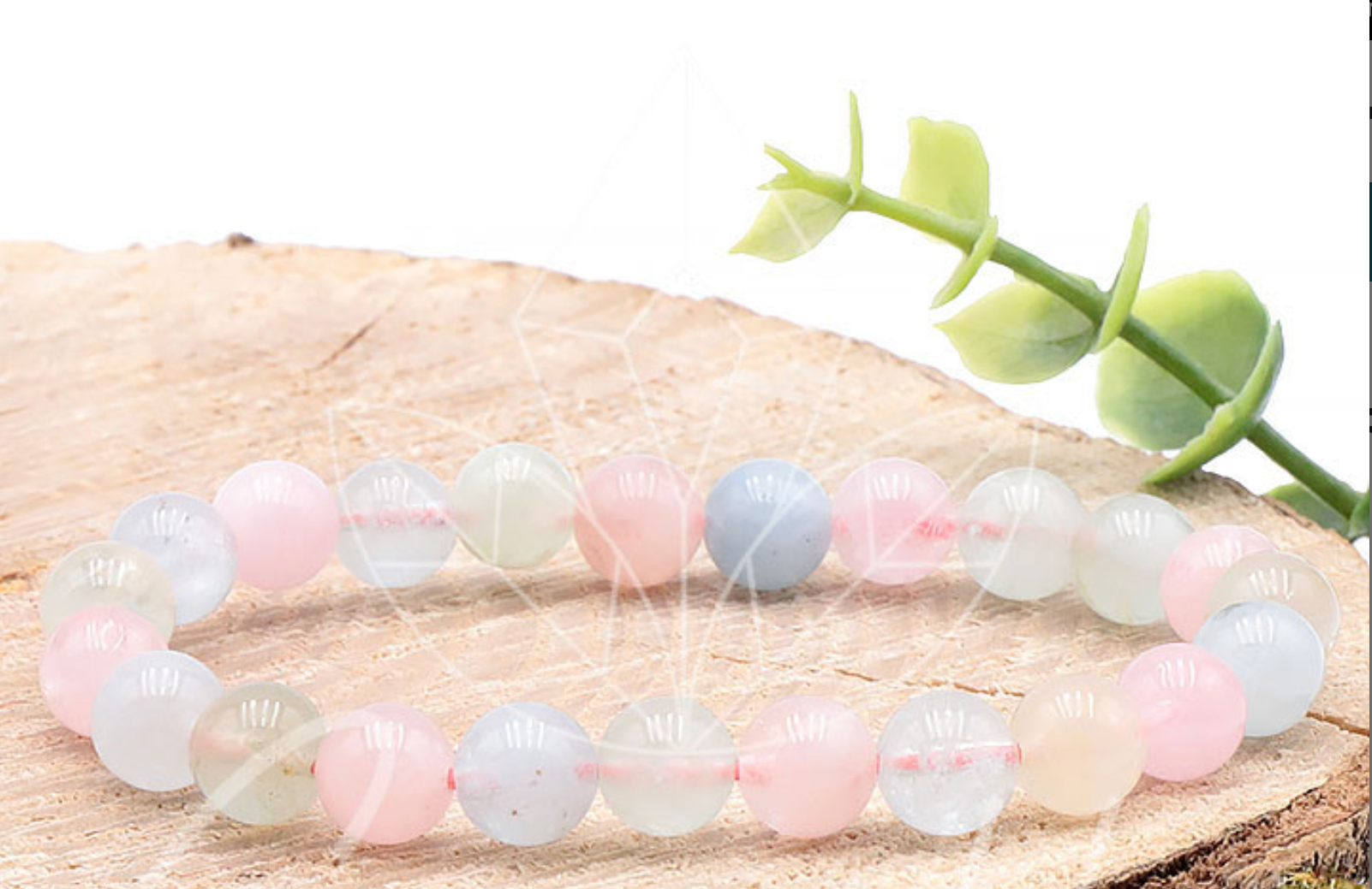 Bracelet boule 08mm beryls AA+