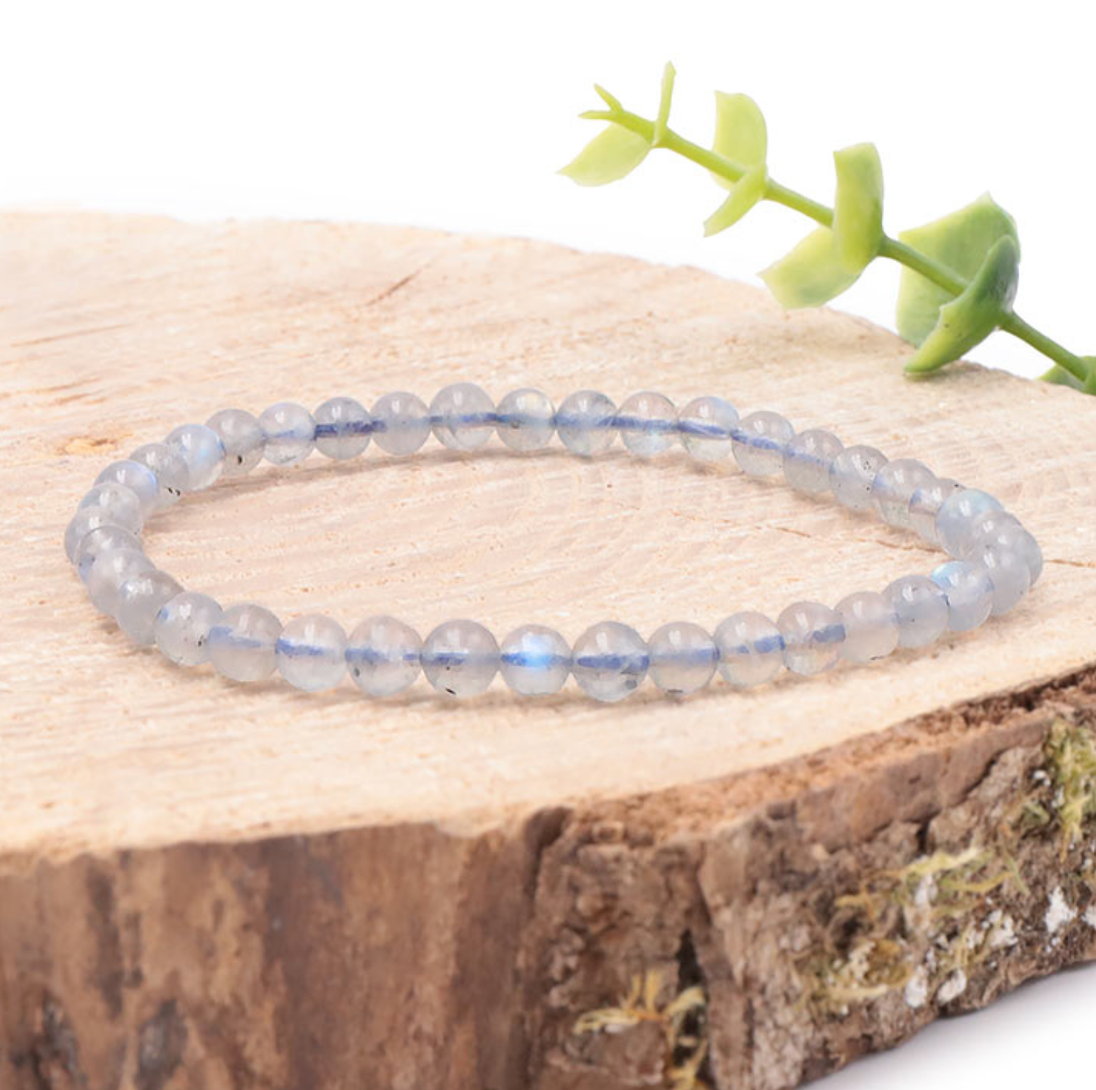 BRACELET BOULE 04MM LABRADORITE AAA
