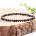 BRACELET BOULE 04MM TOURMALINE MULTICOLORE A