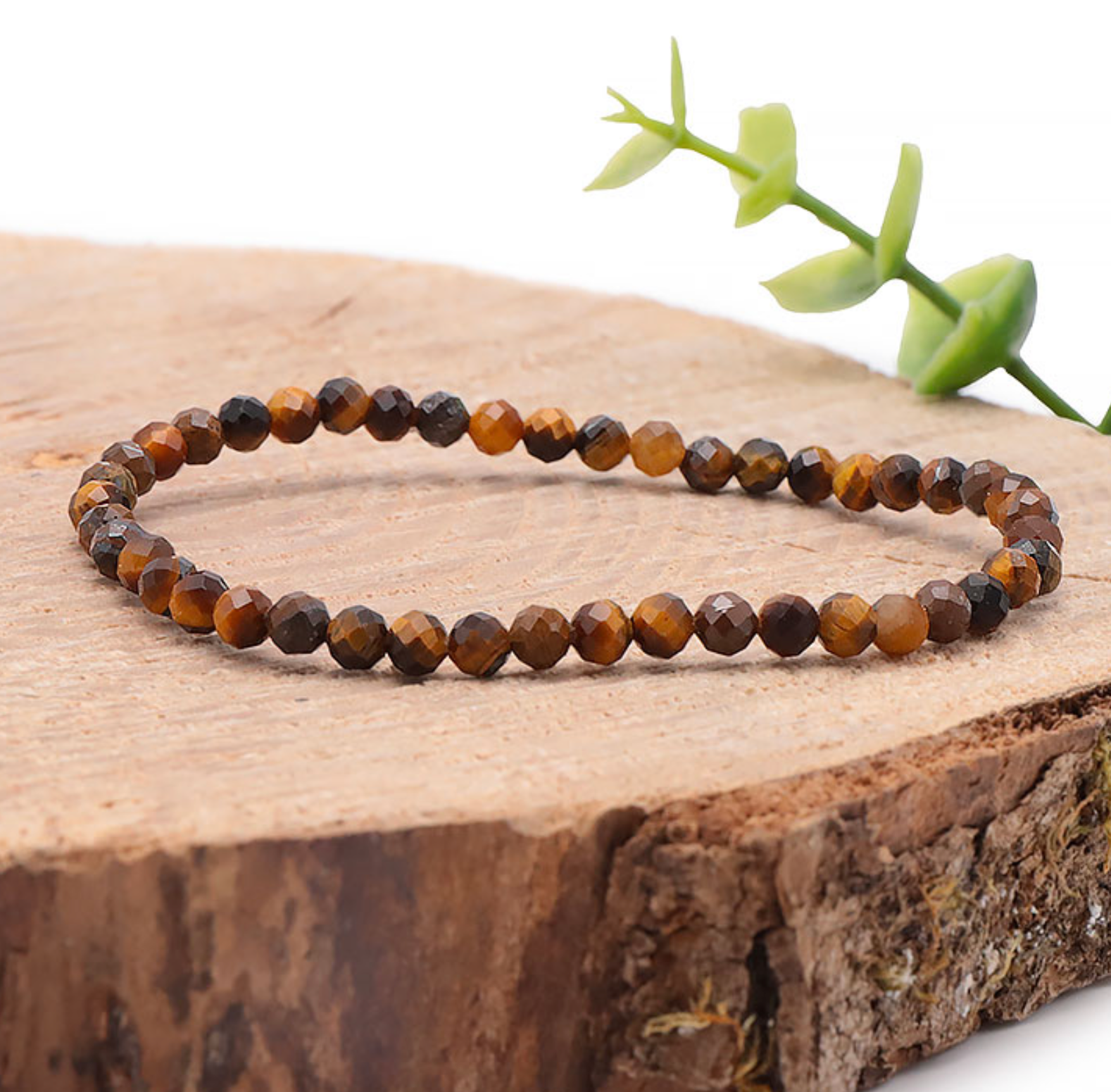 BRACELET FACETTÉ 04MM OEIL DE TIGRE AA