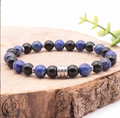 Bracelet Célyos argenté Lapis Lazuli, Onyx A Essentiana