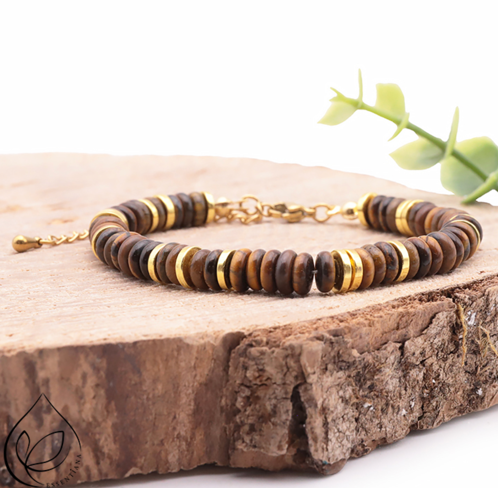 Bracelet Ona doré Oeil de tigre A Essentiana