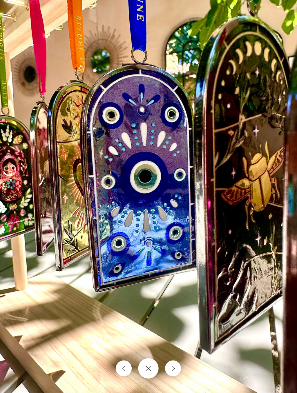 VITRAUX SUSPENDUS RITUEL DE LUNE