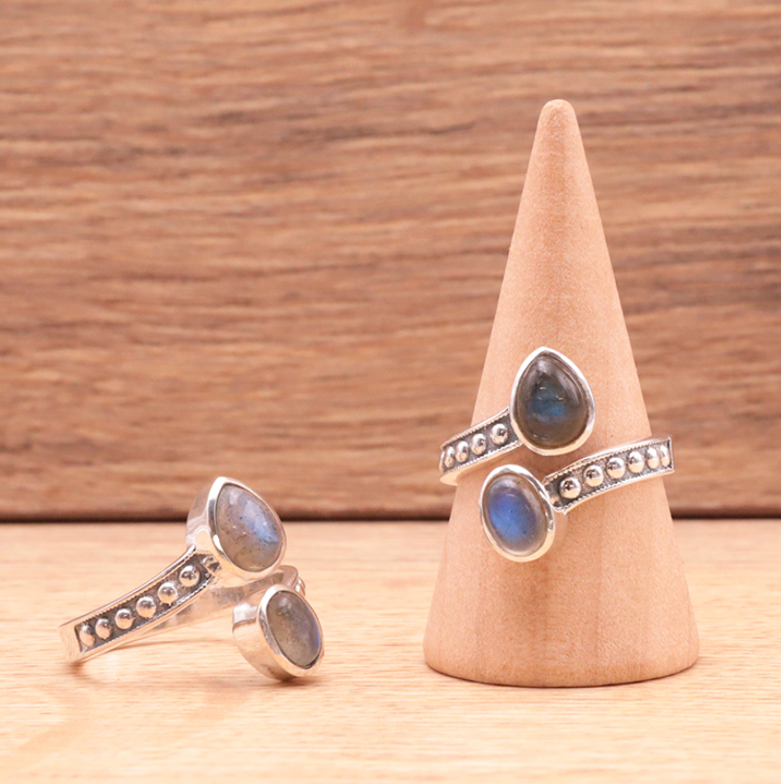 Bague argent 925 modèle 04 Labradorite AA (1 pièce)