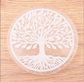 Plaque Sélénite A+ arbre de vie 70 à 80mm ( 1 pièce) - mod 01