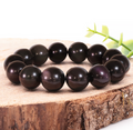 Bracelet boule 14mm Obsidienne oeil céleste A