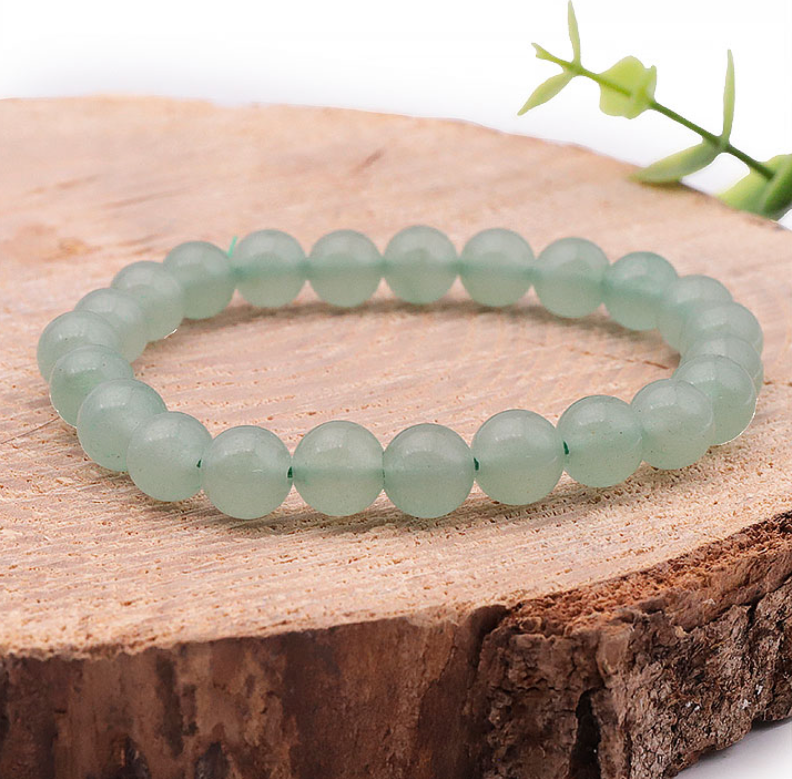 Bracelet boule Aventurine Verte A 08mm taille 2