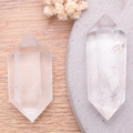 Pointe bi terminée cristal de roche AA+ 30 à 70g au choix  (1 pièce)