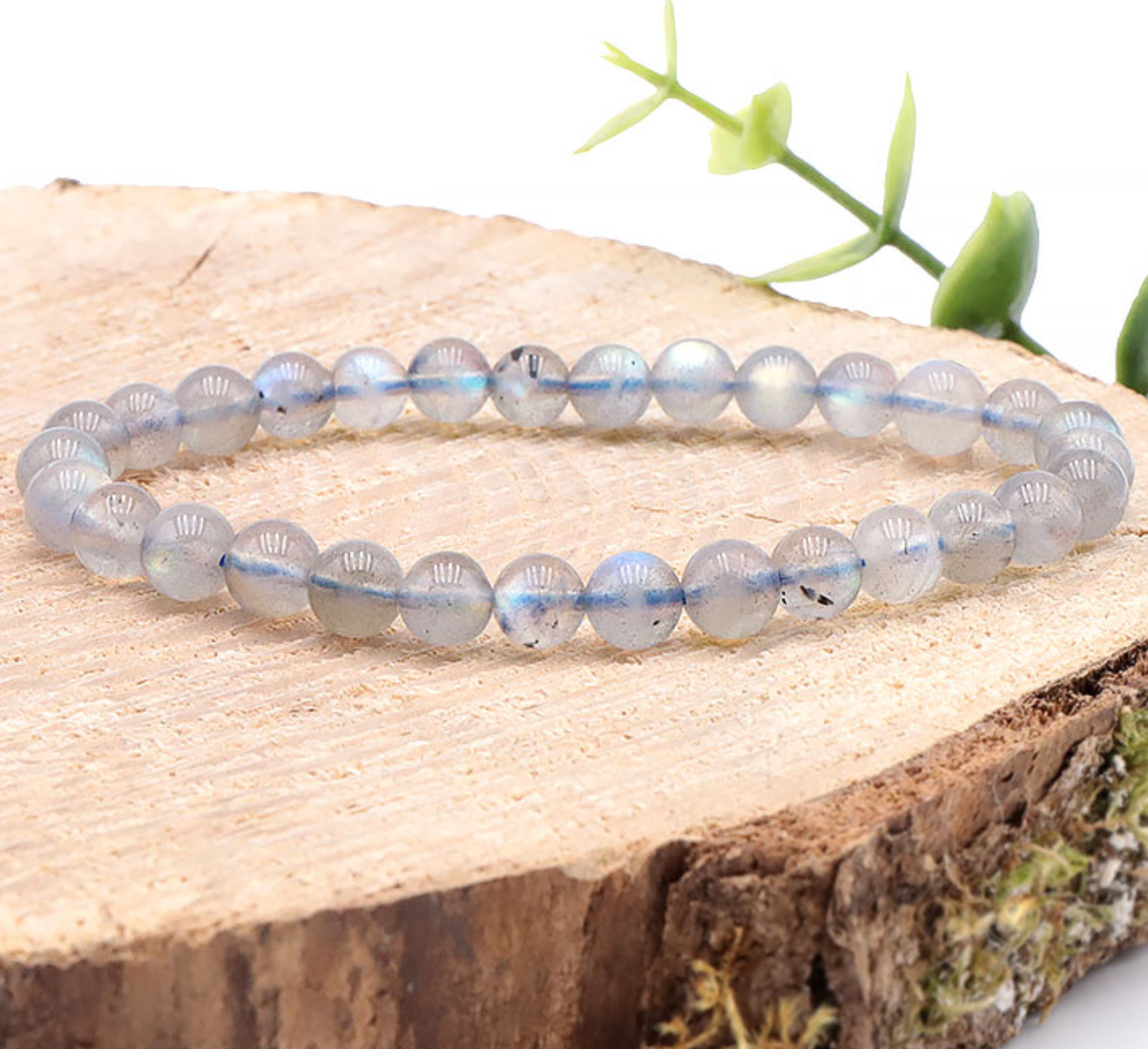 Bracelet boule 06mm labradorite AA+