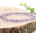 Bracelet boule 06mm Améthyste Brésil claire AAA