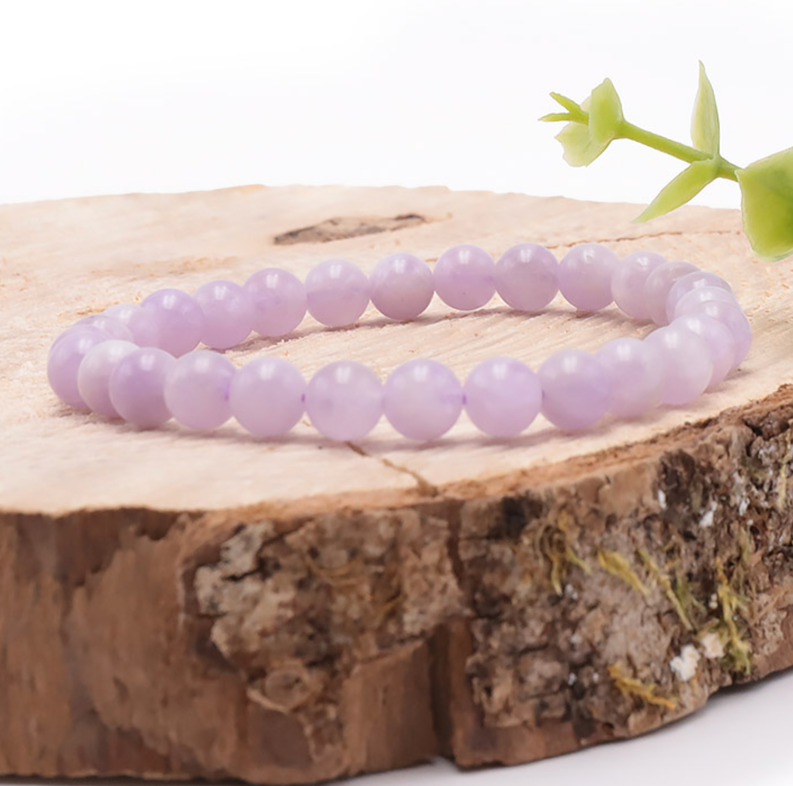 Bracelet boule 08mm Améthyste lavande AA