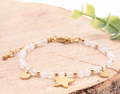 Bracelet Mira doré Cristal de roche crack, Cristal de roche A