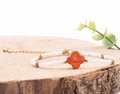 Bracelet Rosalia doré Cornaline Péristérite A