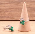 Bague argent 925 modèle 07 Chrysoprase AA+