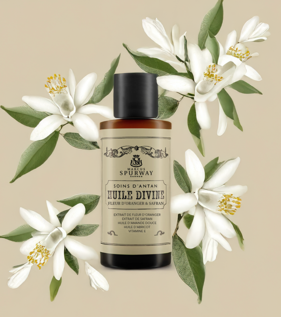 Huile Divine Fleur D'oranger & Safran 100ml Gamme d'Antan