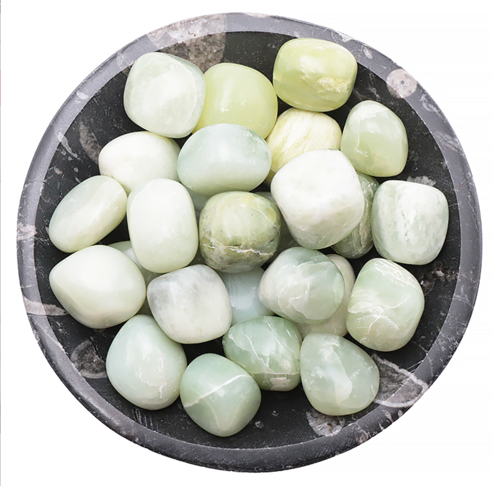 Pierre roulée Jade de Chine A 20 a 30mm pierre à l'unité