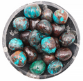 Pierre Roulée Chrysocolle Congo AA 30 a 40mm Pierre à l'unité