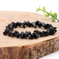 Bracelet baroque Obsidienne Noire A