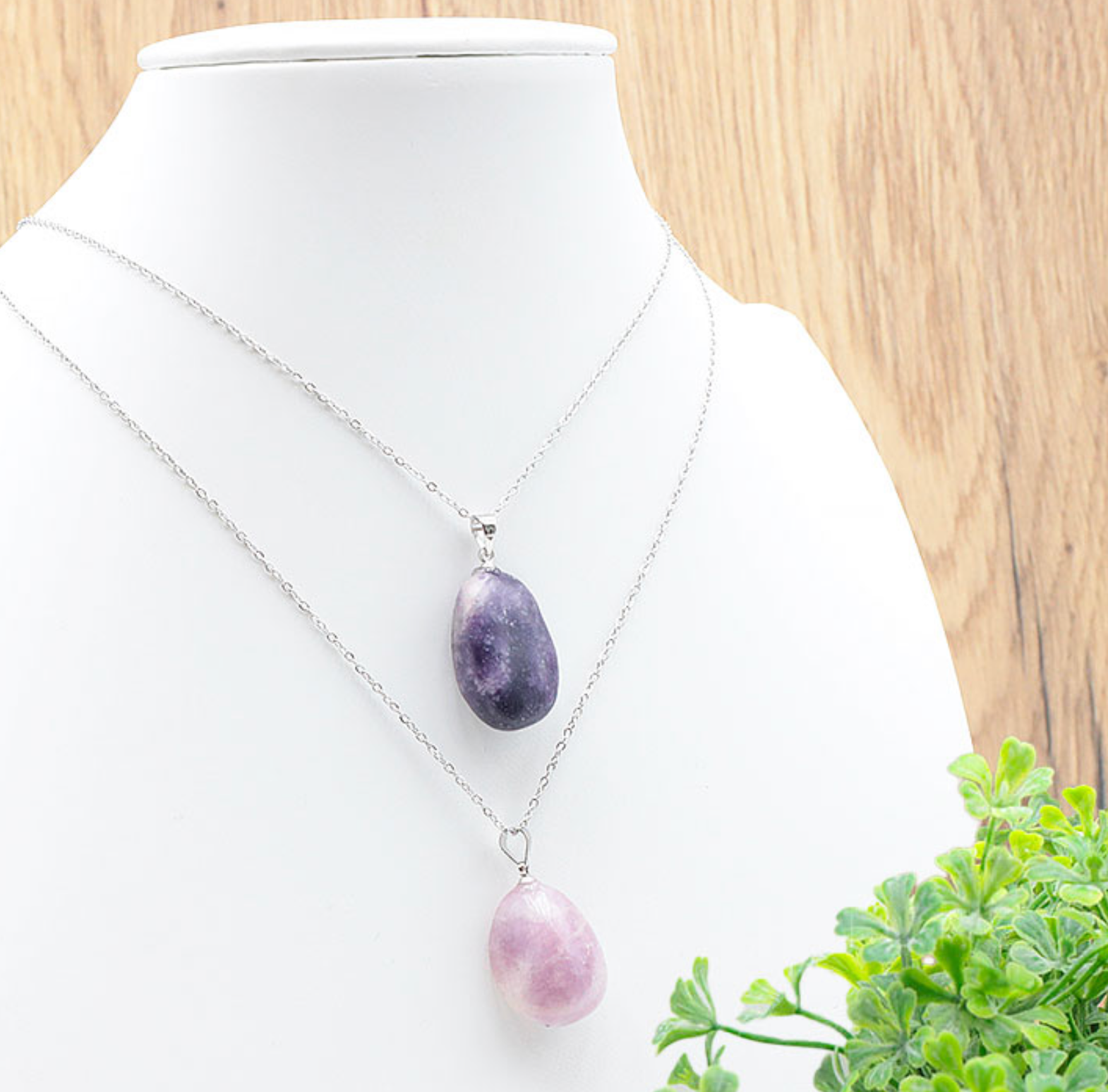 Pendentif pierre roulée Lépidolite A 20 a 30mm (1 pièce)