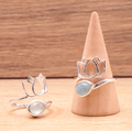 Bague argent 925 modèle 02 Aigue Marine Namibie AA