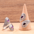 Bague argent 925 modèle 03 Améthyste Brésil AA