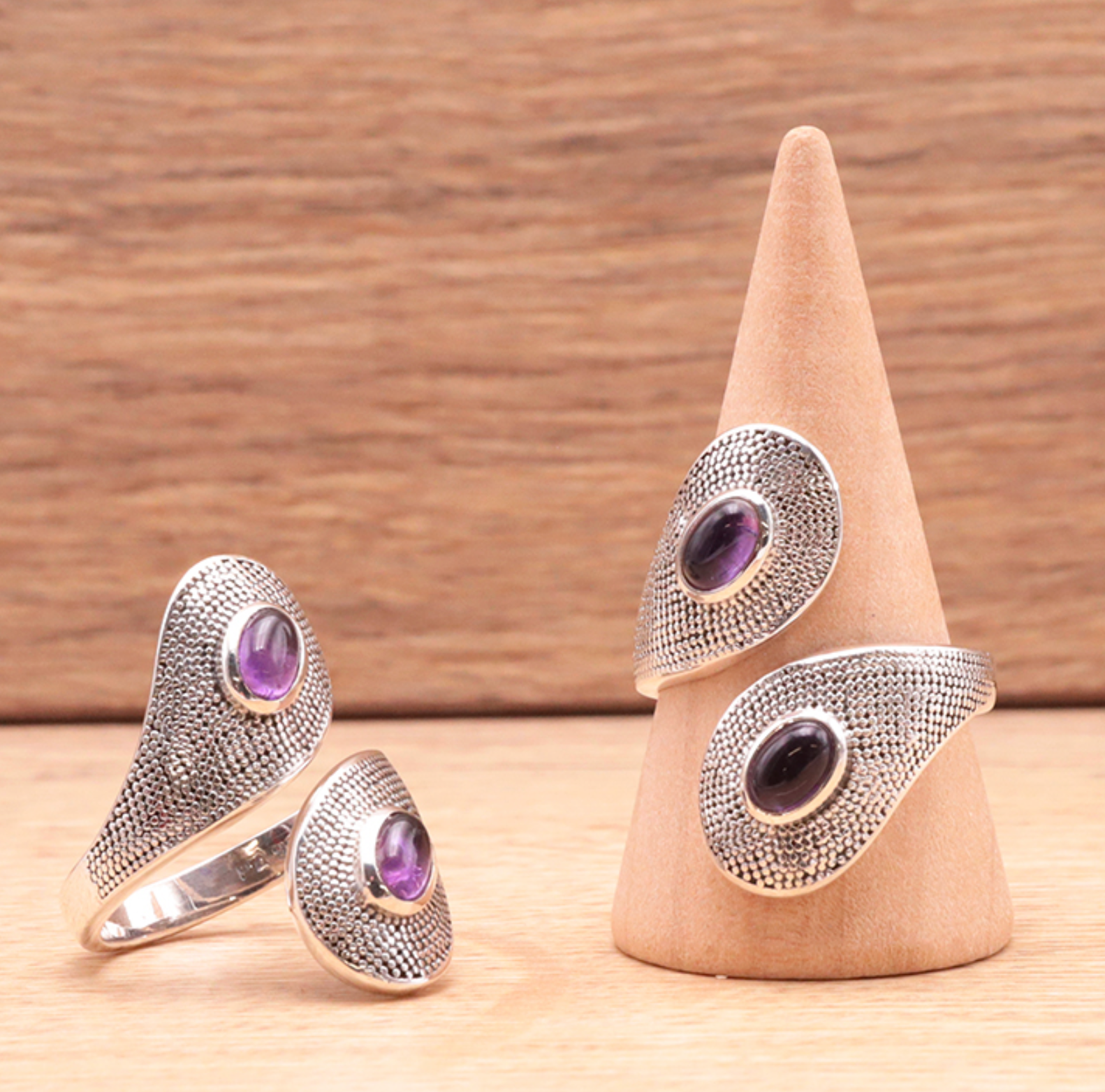 Bague argent 925 modèle 03 Améthyste Brésil AA