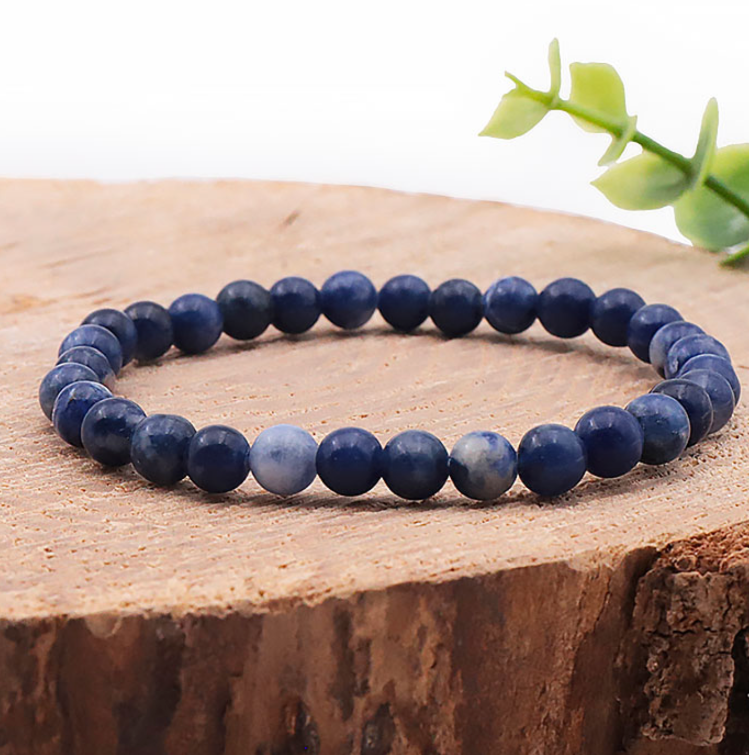 Bracelet boule 06mm Sodalite A