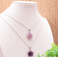Pendentif Etoile 20mm Améthyste A (1 pièce)