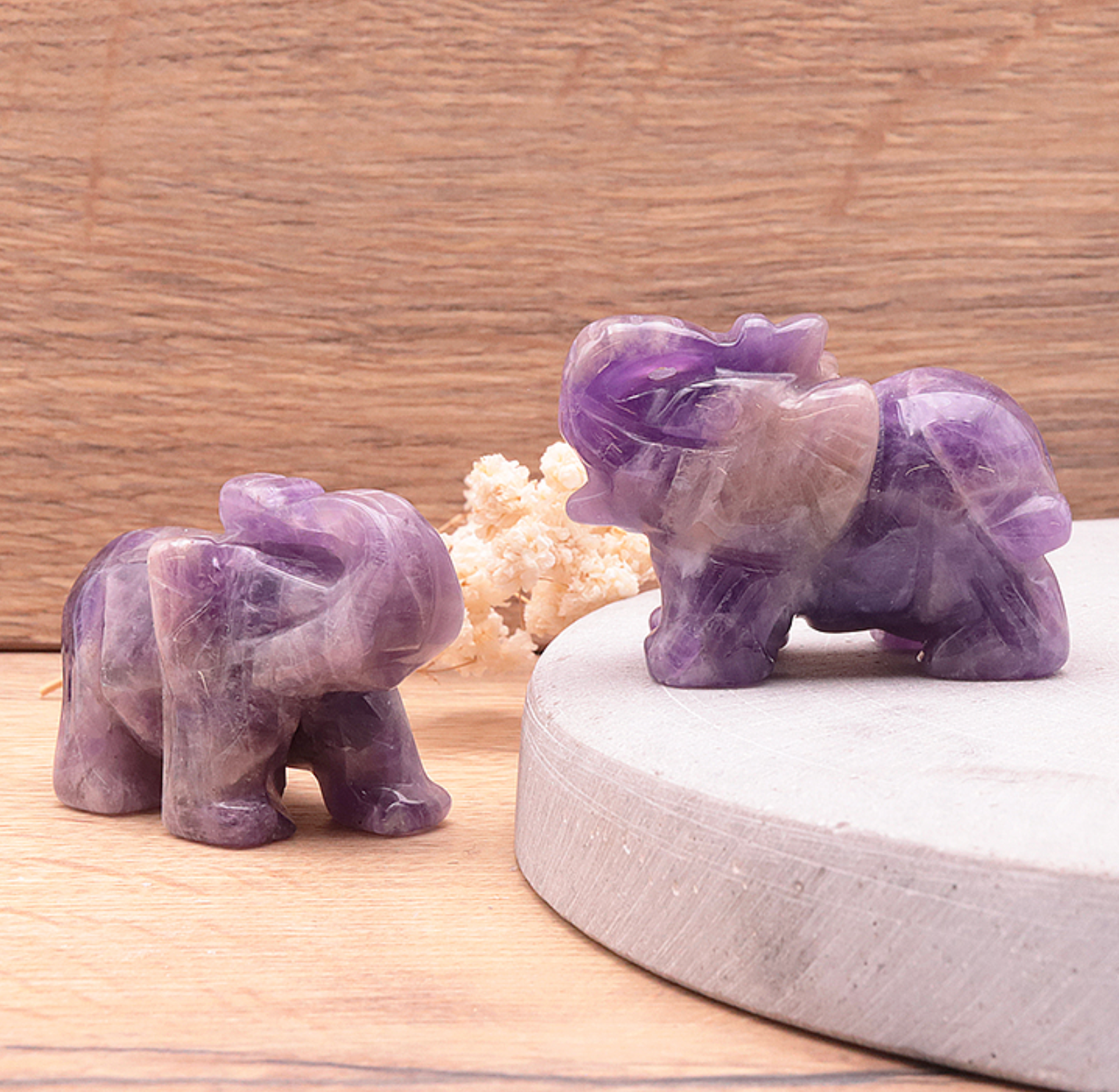 Eléphant 50mm Améthyste Brésil A (1 pièce)
