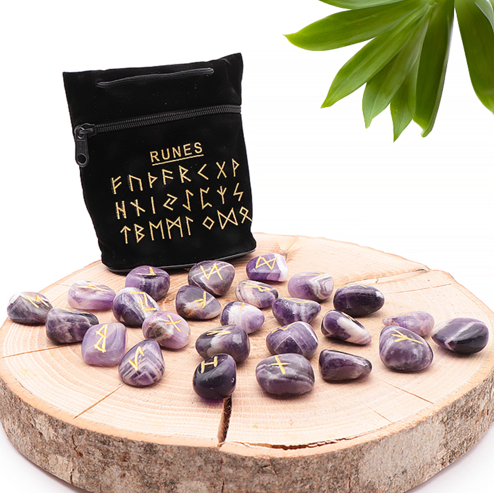 Runes set Améthyste Brésil A