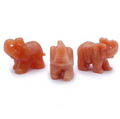 Elephant 40mm aventurine orange A (vente à l'unité)