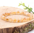 Bracelet boule 08mm Citrine chauffee AA