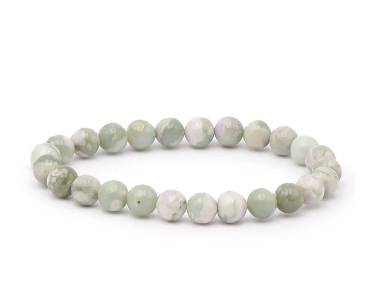 Bracelet boule 10mm Jade de Hétian A