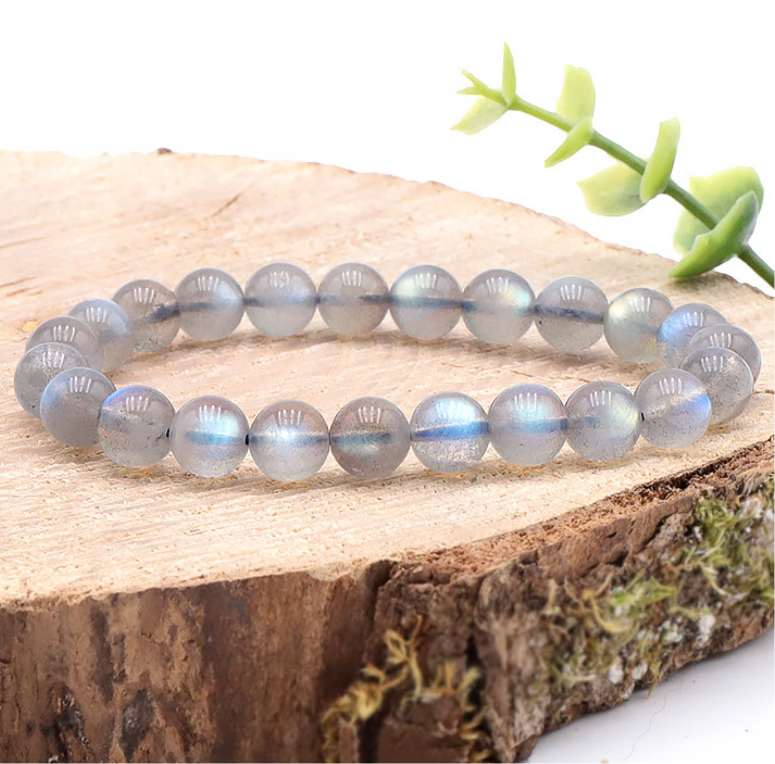 BRACELET BOULE 08MM LABRADORITE AAA (07,5-08,5MM)