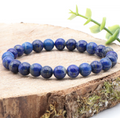 BRACELET BOULE 08MM LAPIS LAZULI A