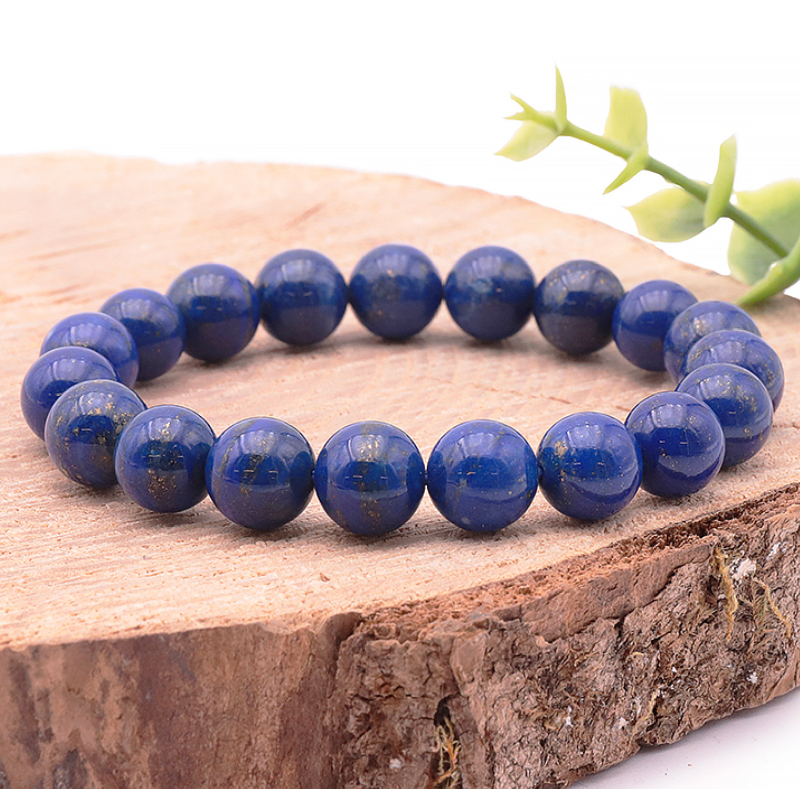 Bracelet boule 10mm Lapis Lazuli AAA
