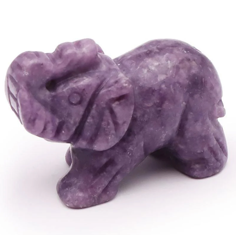 Eléphant 40mm Lépidolite A