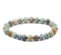 Bracelet boule 08mm Azurite Malachite naturelle Mexique AB