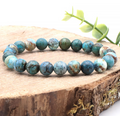 Bracelet boule 08mm Opale bleue des Andes Traitée A