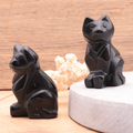 Chat 50mm Obsidienne noire A