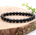 BRACELET BOULE 08MM OBSIDIENNE OEIL CÉLESTE A