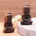 Bouddha indien 50mm Oeil de tigre A (1 pièce)
