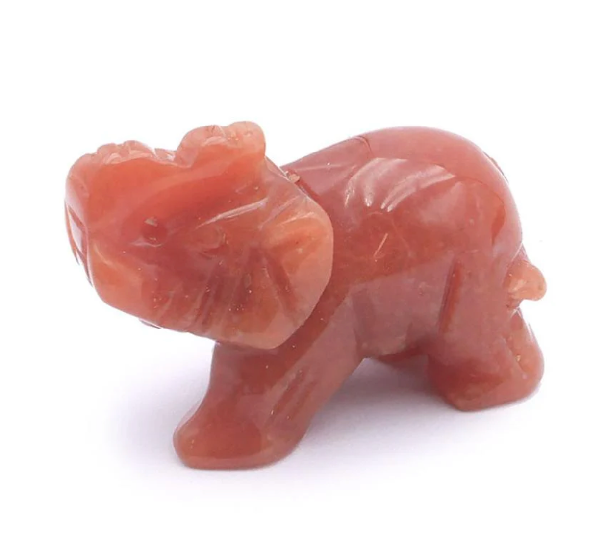Eléphant 50mm Aventurine orange A