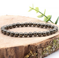 Bracelet boule 06mm Pyrite A