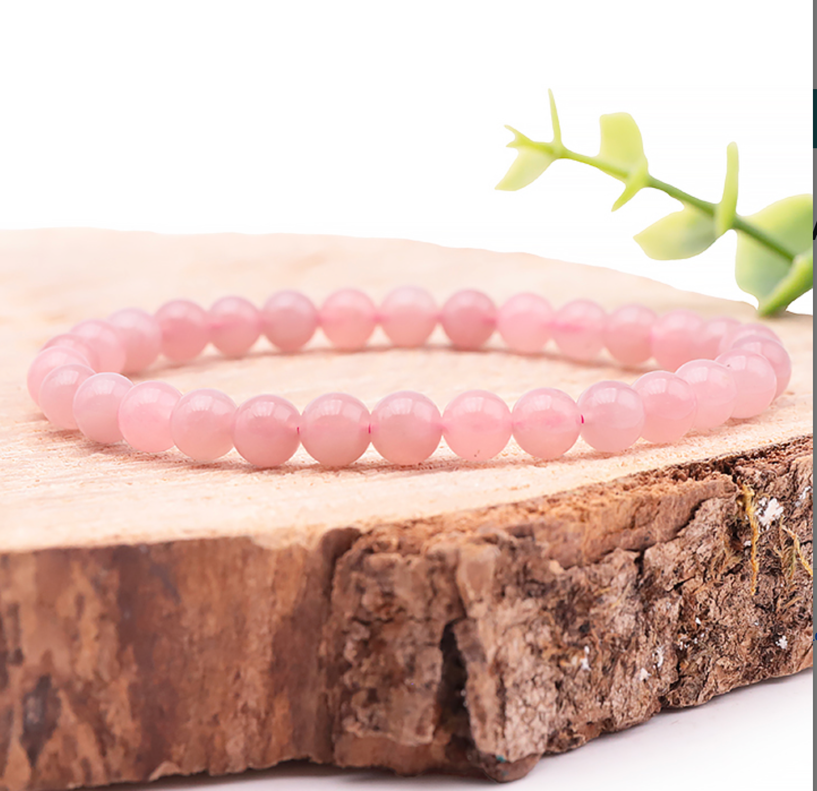 Bracelet boule 06mm Quartz rose violet Madagascar AA